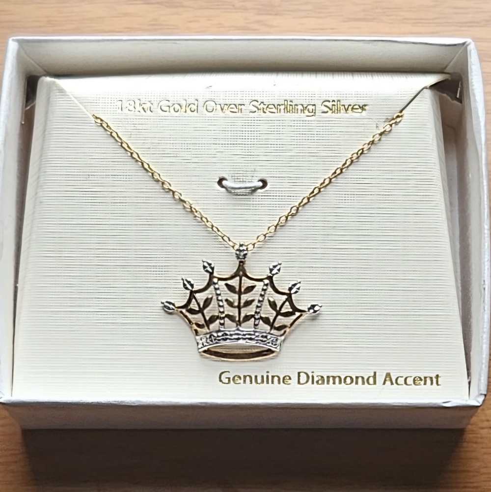 BUYER'S CHOICE!! Sterling Minimilist Dainty Necklace with Diamond Accent